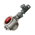 Material discharge device rotary airlock valve